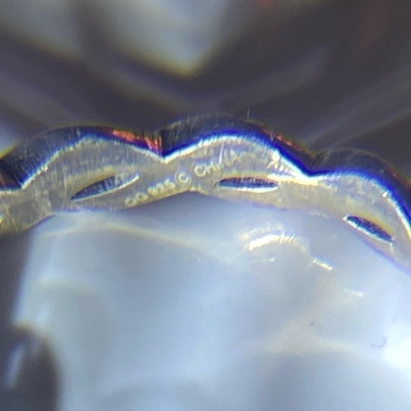 Sterling Silver Twisted Rope Wedding Anniversary Band Ring Vintage With Pouch - Picture 13 of 16